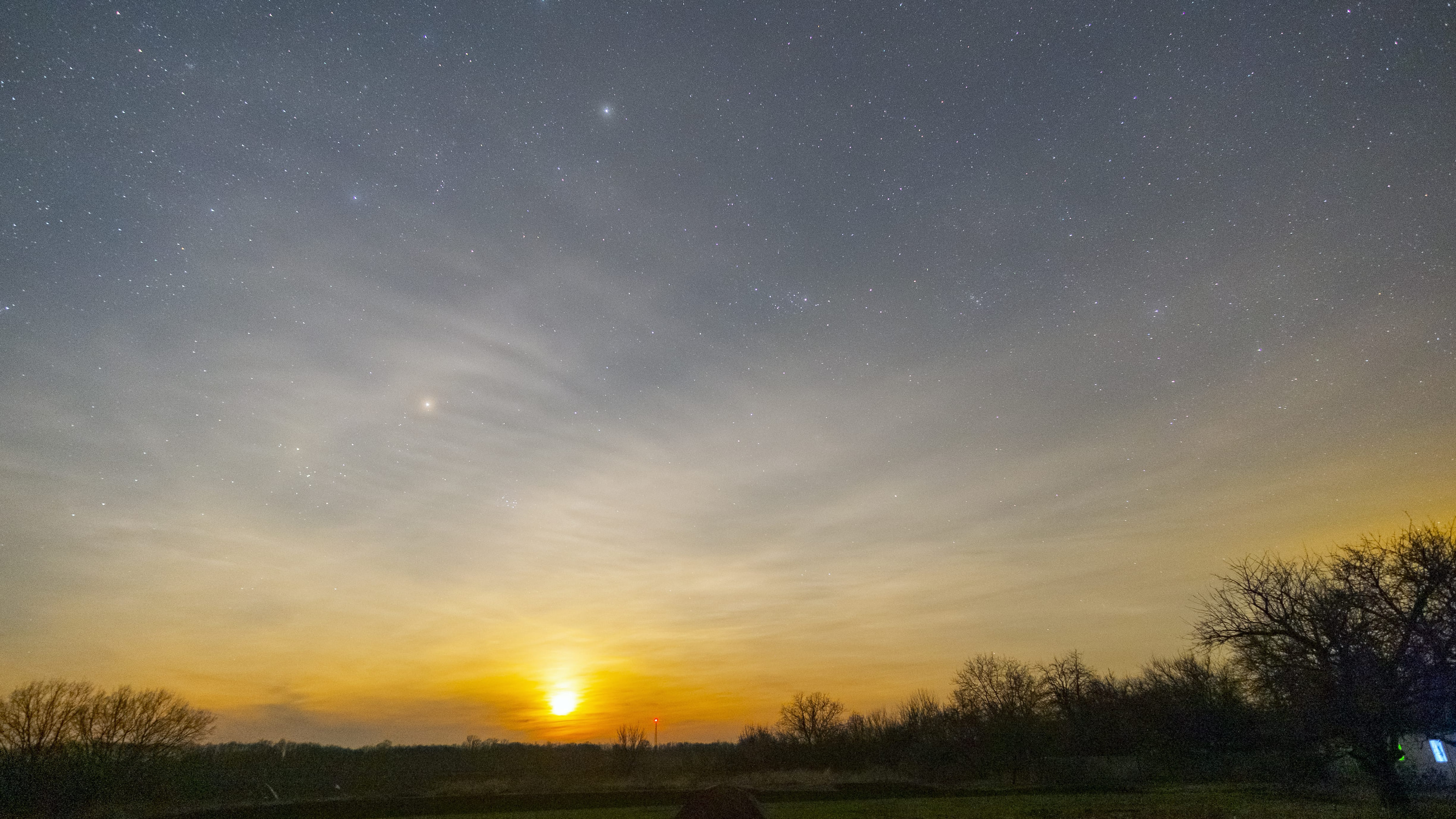 Night sky with stars